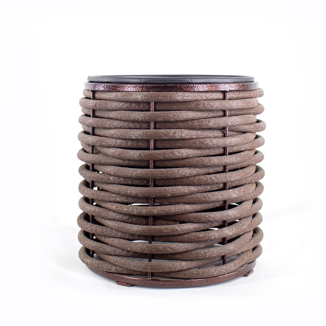 Deckwood вазон низкий 400 коричневый Deckwood вазон низкий 400 коричневый