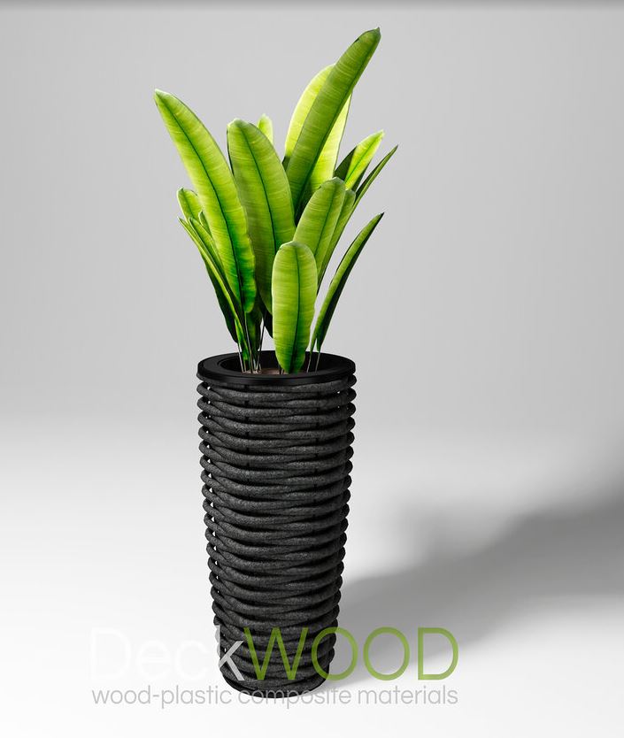 Deckwood вазон высокий 810 серый Deckwood вазон высокий 810 серый